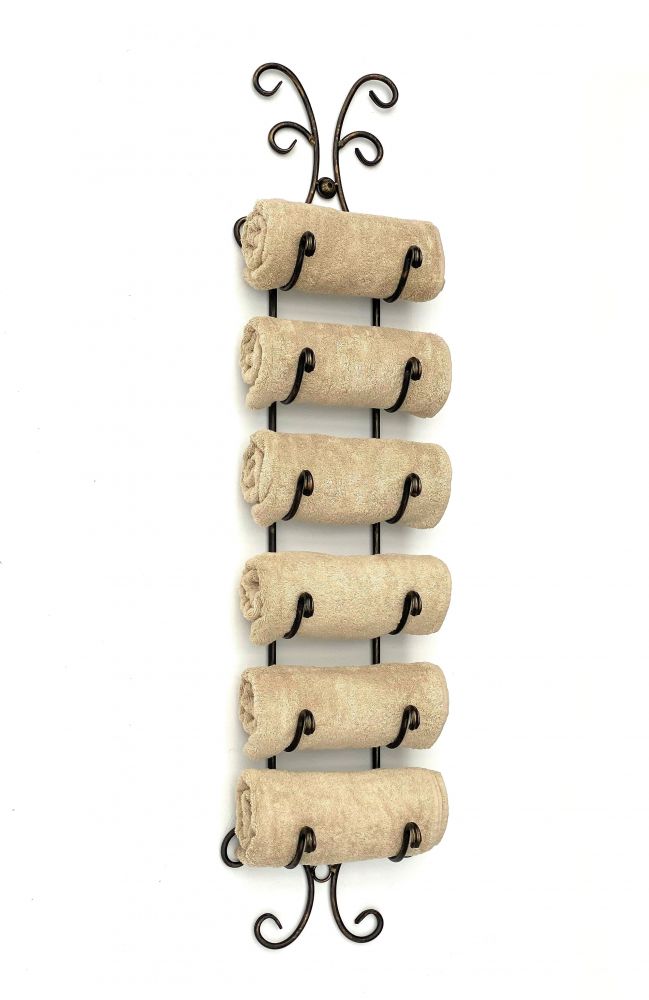 DanDiBo towel rail bathroom wall 568 towel rack wall mounting antique black vintage wall towel rail bathroom