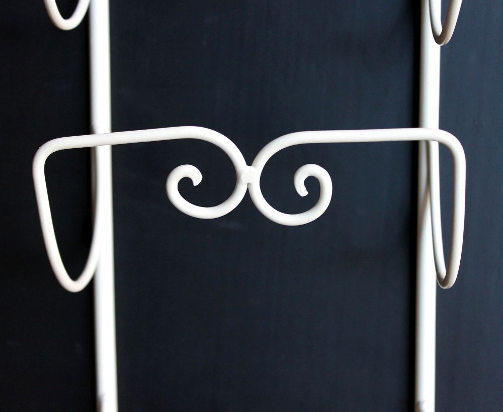 DanDiBo Handtuchhalter Wand Handtuchregal 081220 Wandmontage Antik Weiß Vintage Wandhandtuchhalter Bad Badezimmer