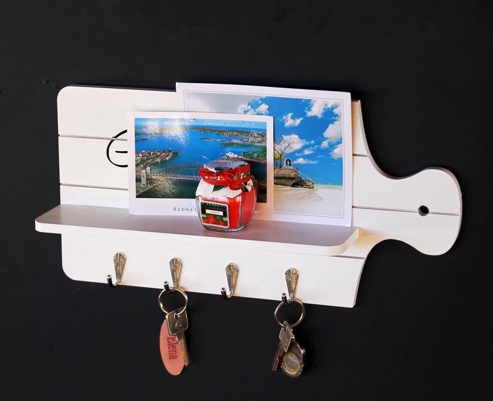 Key board with shelf 21254 Key box Memo board 40 cm Key strip