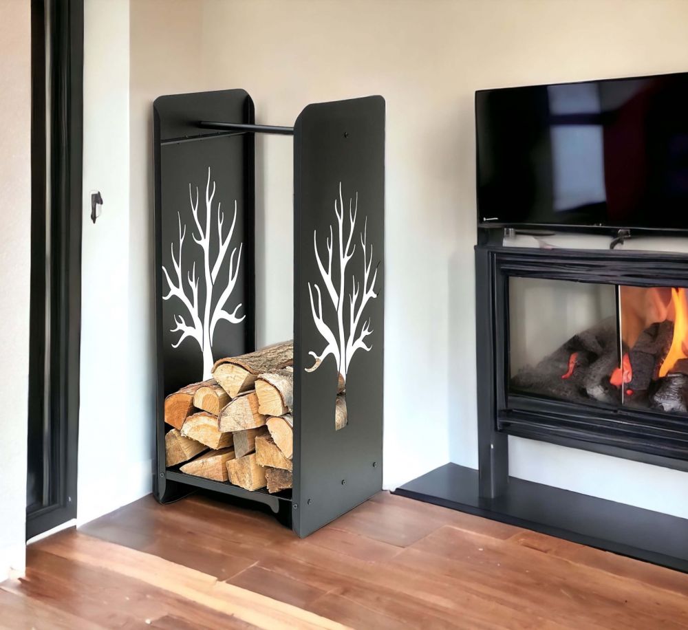 Firewood rack 10-1470 Fireplace wood rack 100 cm Wood basket Fireplace wood holder Wood rack