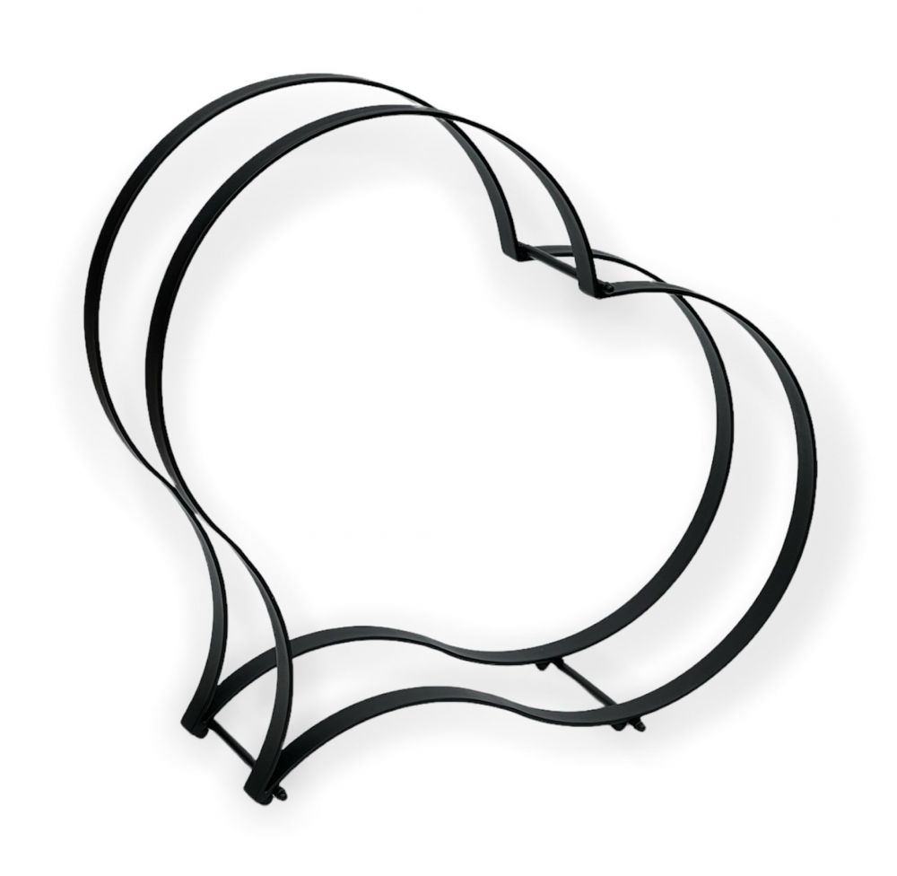 DanDiBo Kaminholzregal Innen Metall Schwarz Kaminholzständer Herz 96322 Holzkorb Kaminholzhalter Feuerholzregal Holzregal