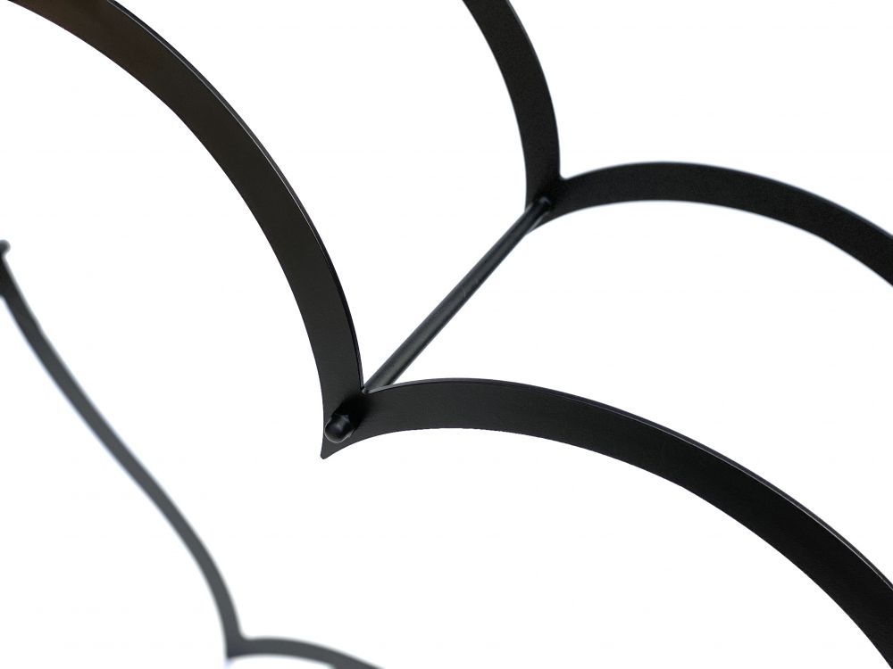 DanDiBo Kaminholzregal Innen Metall Herz Kaminholzständer 64 cm 181134 Holzkorb Kaminholzhalter