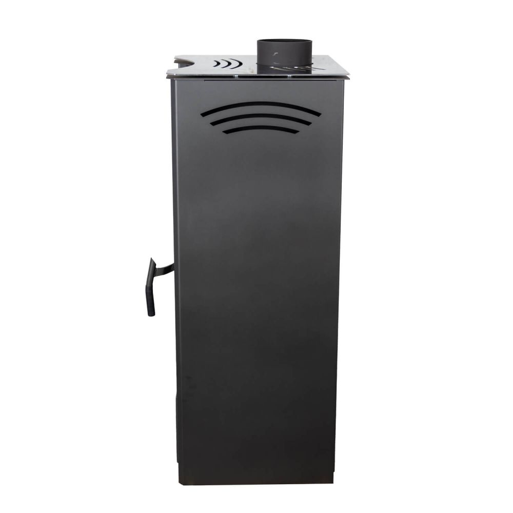 EEK A ABC Quadro Inox wood-burning stove 9.5 kW with multiple occupancy Fireplace Stove Wood-burning stove Workshop stove Heating stove