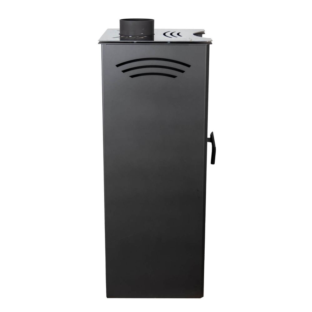 EEK A ABC Quadro Inox wood-burning stove 9.5 kW with multiple occupancy Fireplace Stove Wood-burning stove Workshop stove Heating stove