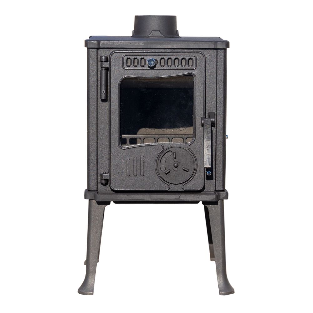 Kaminofen Gusseisen Ofen Antik Holz Guca Iskra Holzofen Klein 6 kW Kamin Gusseisenofen Dauerbrandofen Werkstattofen Hüttenofen Heizofen