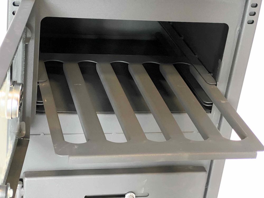 Kaminofen mit Backfach und Herdplatte Ever 2 Holzofen 7,85 kW Kamin Ofen Holz Werkstattofen Hüttenofen Heizofen