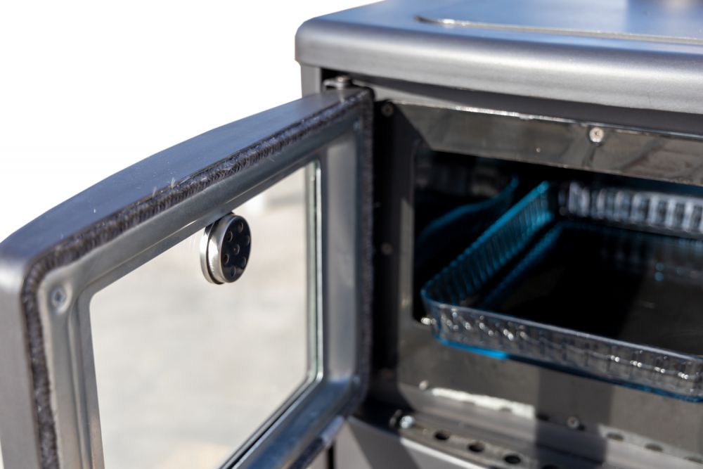 EEK A wood-burning stove with baking compartment hob panoramic fireplace three-sided glass Teba TKS 19 wood-burning stove 12 kW fireplace stove wood-burning cooker hob kitchen stove