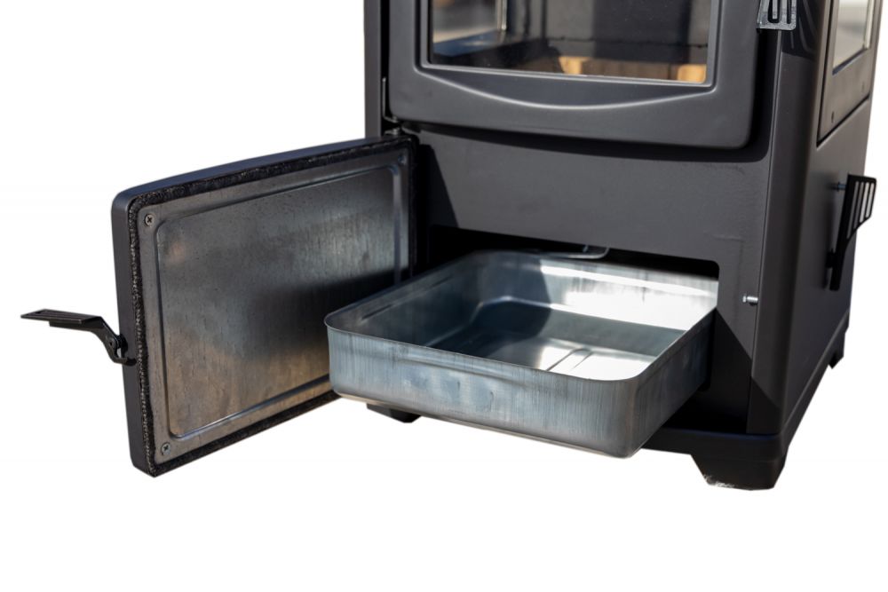 EEK A wood-burning stove with baking compartment hob panoramic fireplace three-sided glass Teba TKS 19 wood-burning stove 12 kW fireplace stove wood-burning cooker hob kitchen stove