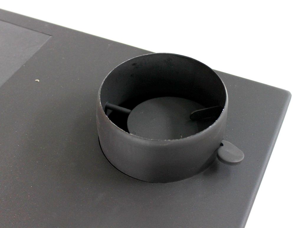 Gartenofen Küche Outdoor Ofen Holz Außenkamin Kaminofen mit Backfach und Herdplatte 93894 7,5 kW Kamin