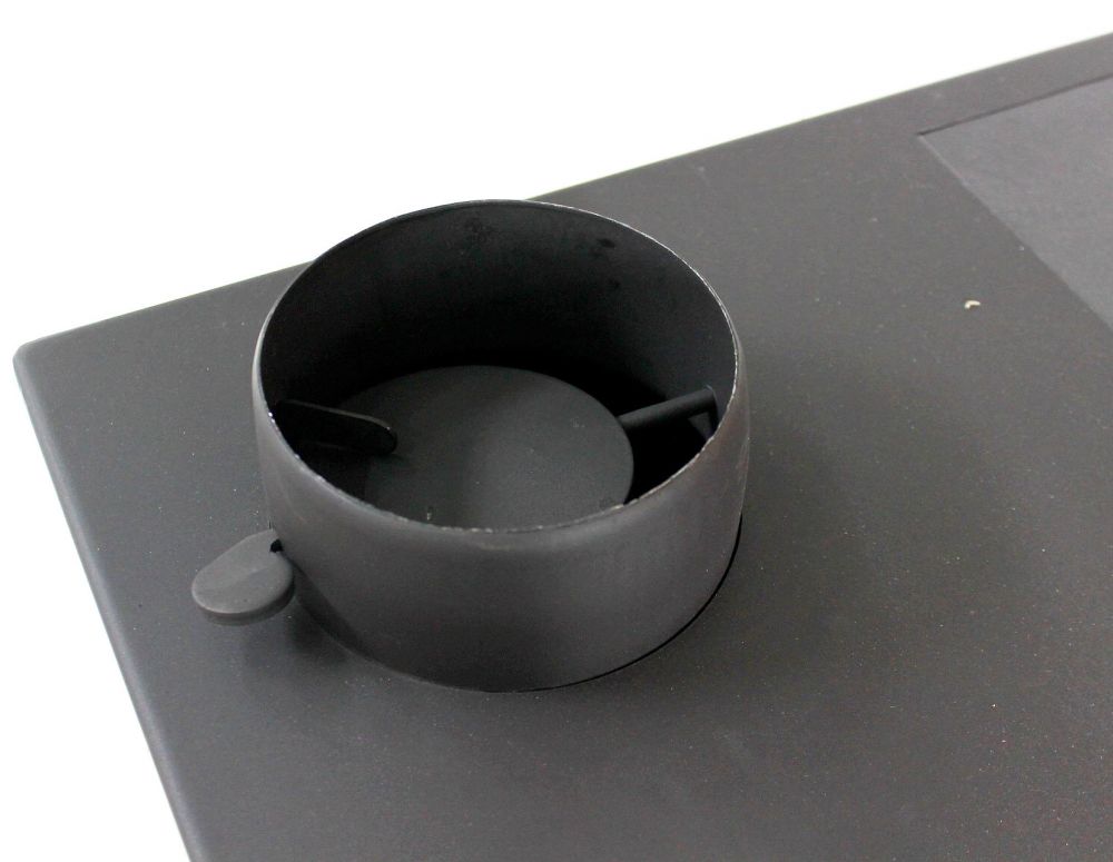 Gartenofen Küche Outdoor Ofen Holz Außenkamin Kaminofen mit Backfach und Herdplatte 93933 Kamin Garten 7,5 kW