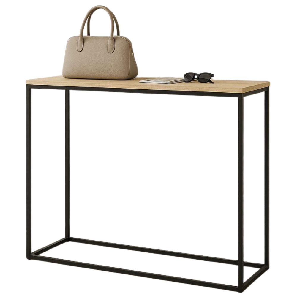 DanDiBo Konsolentisch Schmal Metall Modern 100x80x30 cm Sideboard Beistelltisch 96636 Ablagetisch Flurtisch Sofatisch