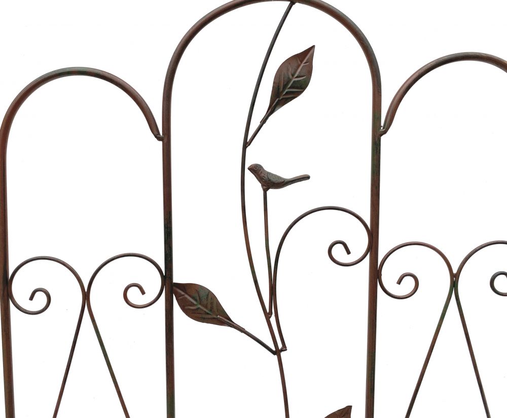 DanDiBo Rankhilfe Metall Rankgitter 120 cm 93993 Kletterhilfe Bodenstecker Blumenhalter Ranksäule