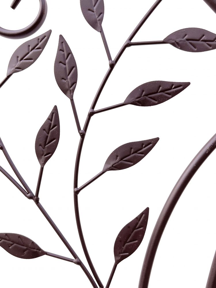 DanDiBo Rankhilfe Metall Rankgitter 135 cm Braun Rankstab Kletterhilfe Bodenstecker 100974 Blumenhalter Ranksäule