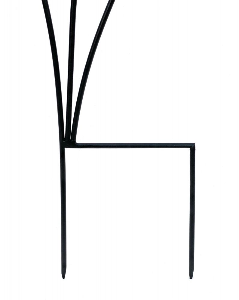 DanDiBo Design Rankhilfe Metall Rankgitter 140 cm Schwarz Frau Lora Kletterhilfe Bodenstecker Blumenhalter Ranksäule