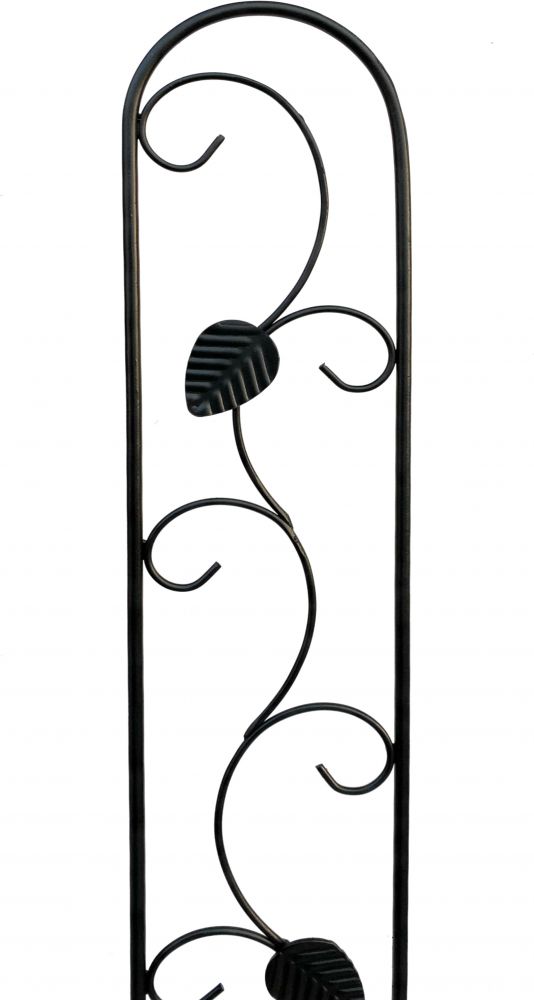 DanDiBo Rankhilfe Metall Rankgitter 140 cm Schwarz Rankstab Kletterhilfe Bodenstecker 96249 Blumenhalter Ranksäule