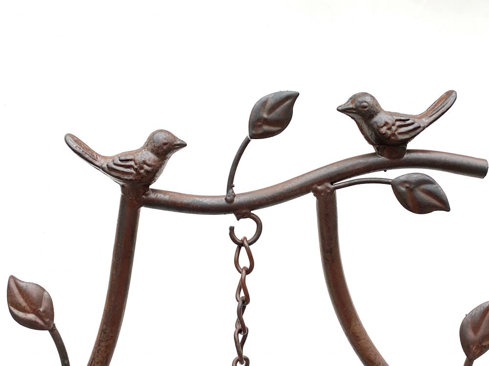 DanDiBo Rankhilfe Metall mit Glocke Rankgitter 170 cm 93994 Kletterhilfe Bodenstecker Blumenhalter Ranksäule