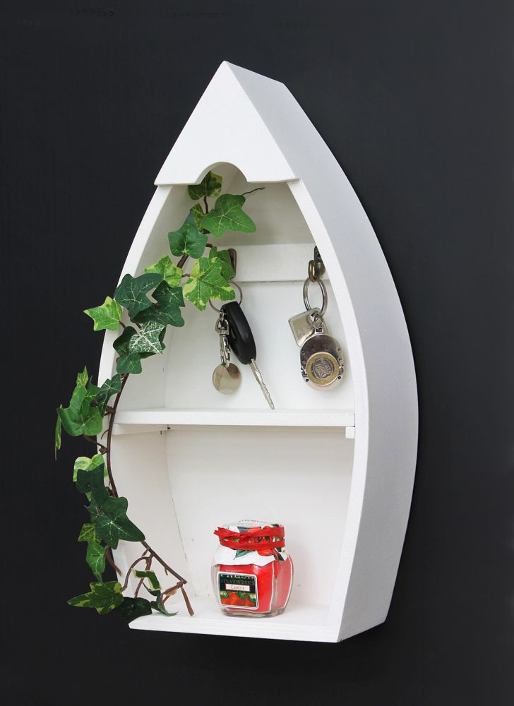 Key board with shelf Boot 93542-XL Key hook Wall shelf 38 cm Key strip Key box