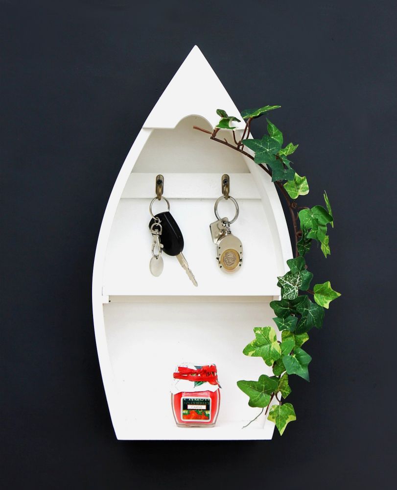 Key board with shelf Boot 93542-XL Key hook Wall shelf 38 cm Key strip Key box