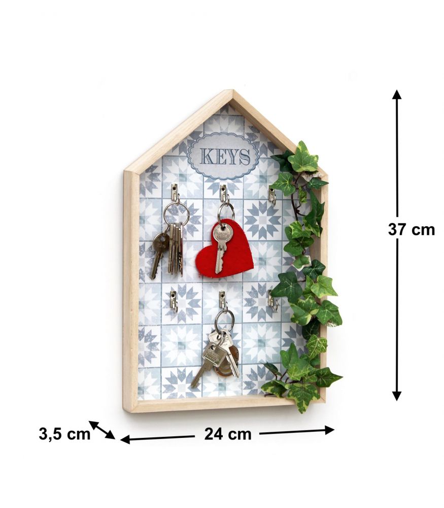 Schlüsselkasten Weiß Holz Keys 32594 Schlüsselbox Schlüsselschrank Landhaus Vintage Shabby Chic