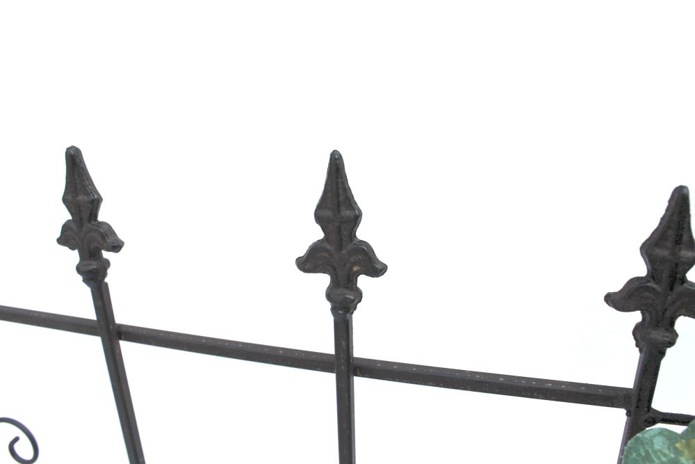 Steckzaun Perugia 20689 Rankhilfe Rankgitter aus Metall B-75cm Kletterhilfe Zaun