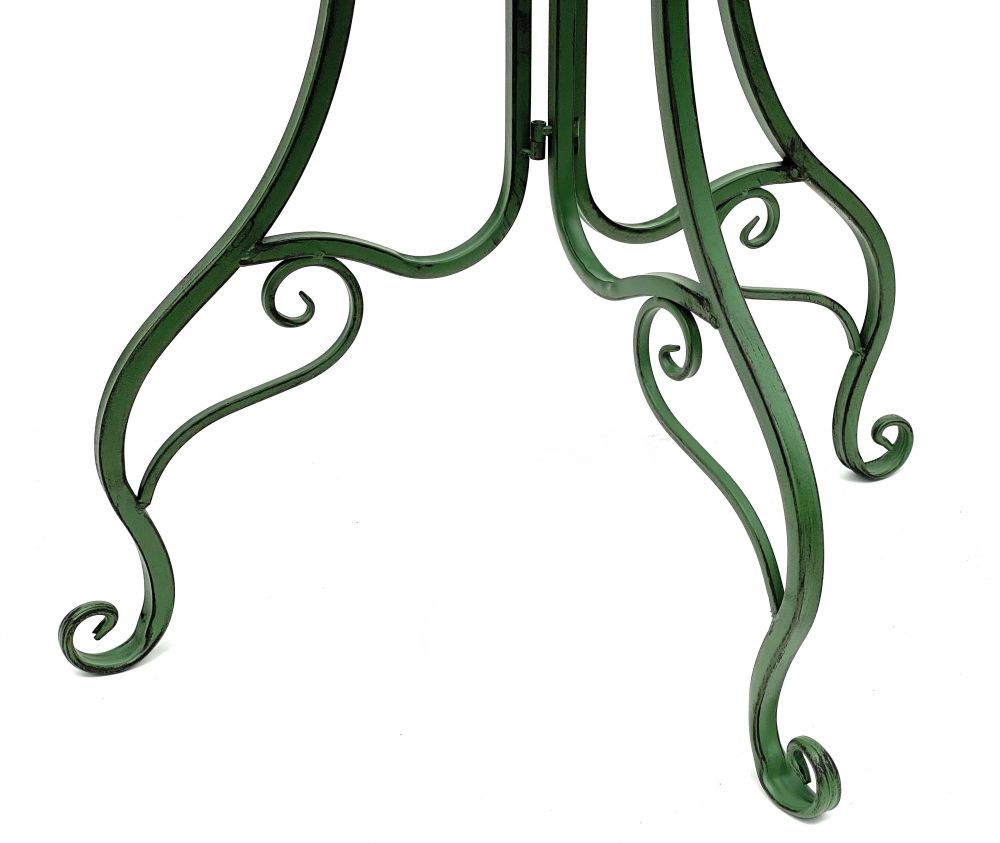 Table Half-round wall table 93995 Side table metal 80 cm Garden table Half-round table Wall console Console wall