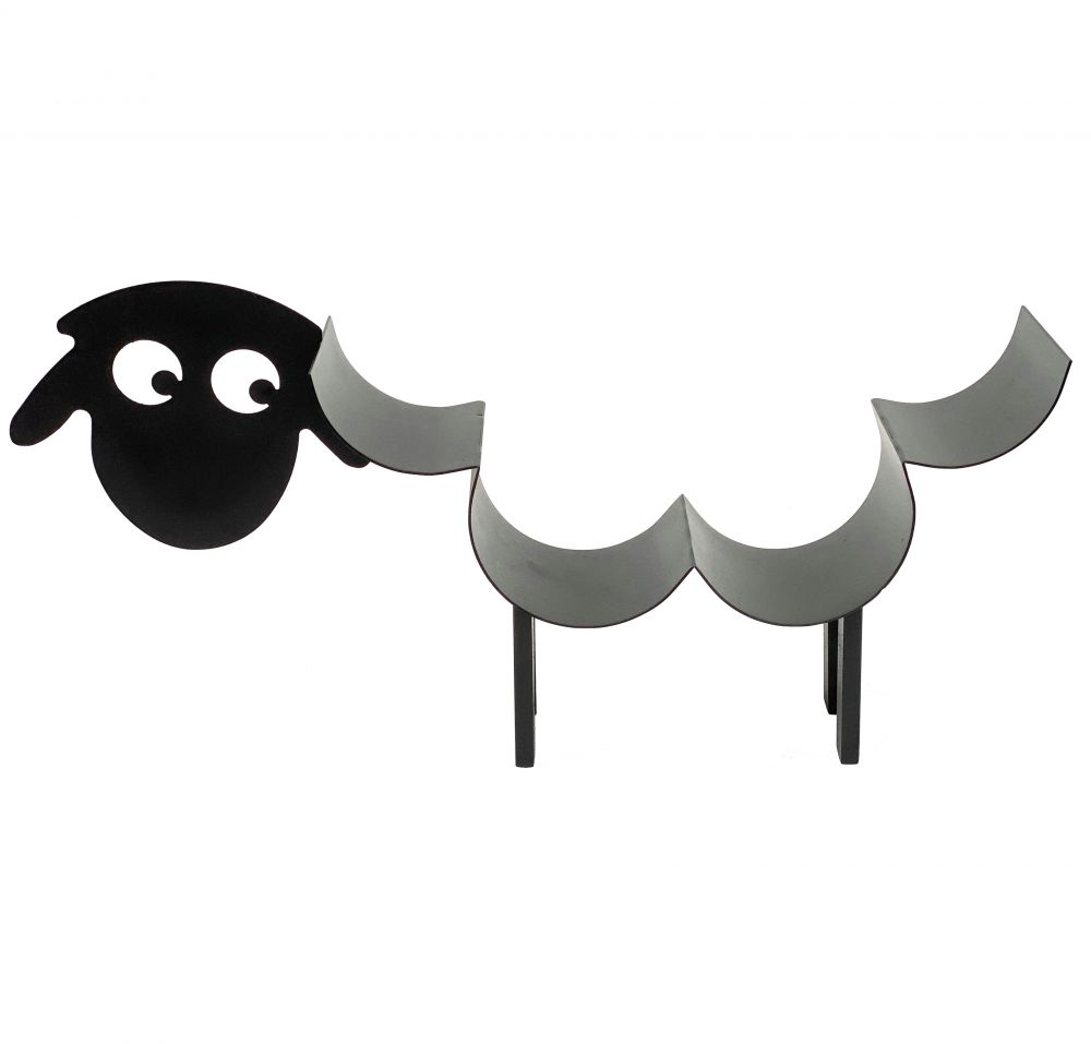 DanDiBo Toilet roll holder Black Metal Sheep 3.0 Toilet roll holder Toilet roll holder Free-standing Toilet paper holder Toilet roll holder