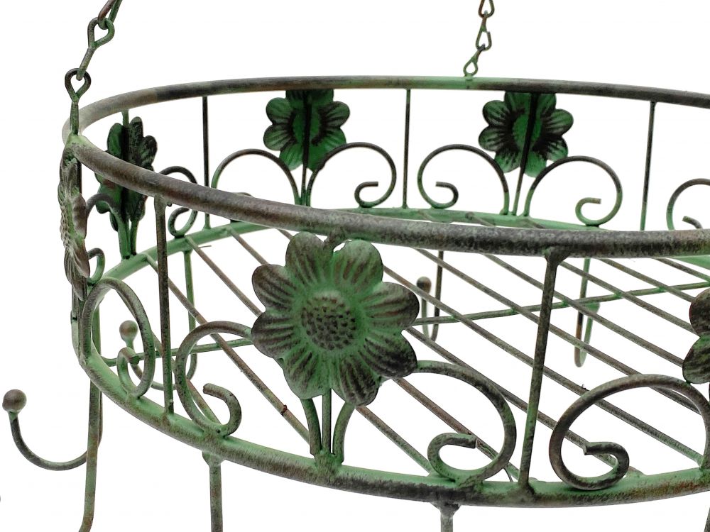 DanDiBo pot hanger 96006 Pan hanger D-39 cm Ceiling shelf Hanging shelf hanger Sausage crown