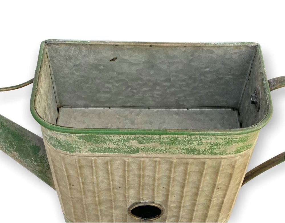 DanDiBo bird house with hanging flower pot metal decorative watering can weatherproof 481999 nesting box 40 cm feeding station for birds shabby metal can balcony