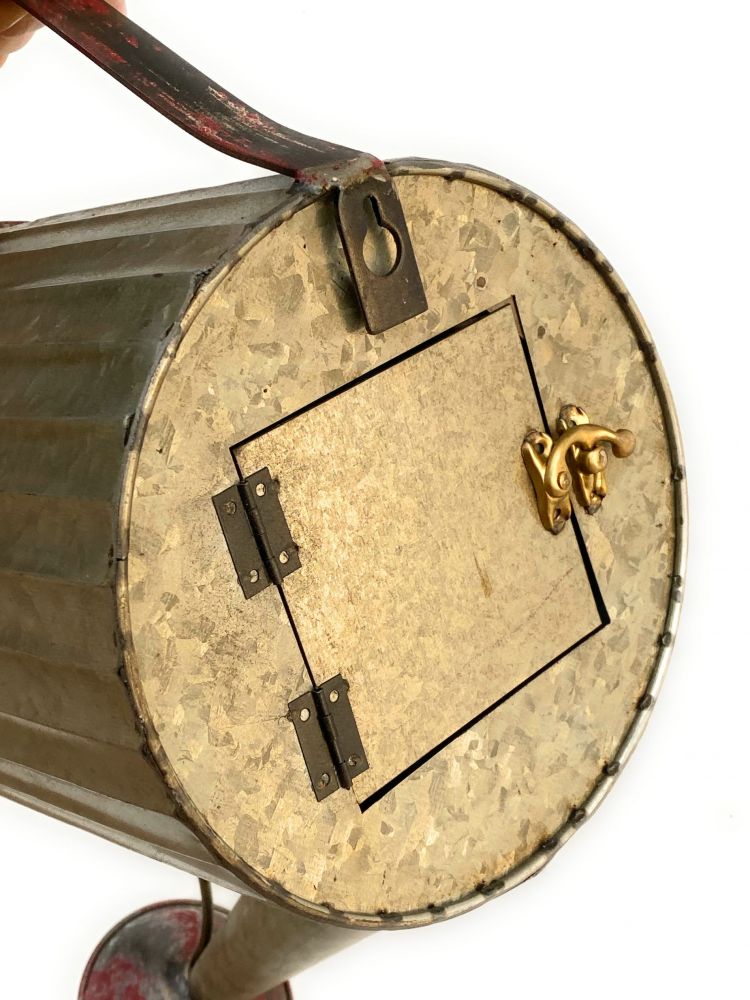 DanDiBo bird house to hang up metal decorative watering can weatherproof 501138 nesting box 40 cm feeding station for birds shabby metal can balcony