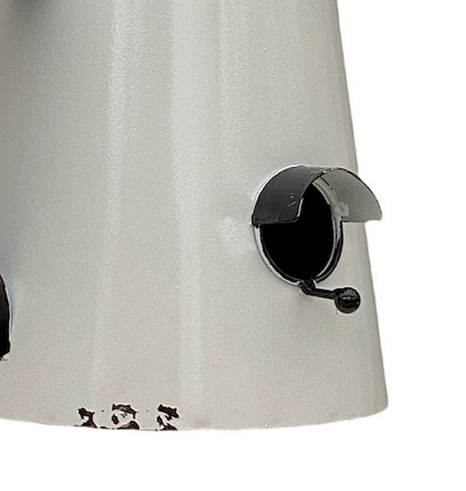 DanDiBo Vogelhaus zum Aufhängen Metall Deko Kaffeekanne wetterfest 521864 Nistkasten Teekanne Futterstation für Vögel Shabby mit Kette Metallkanne Kanne Balkon