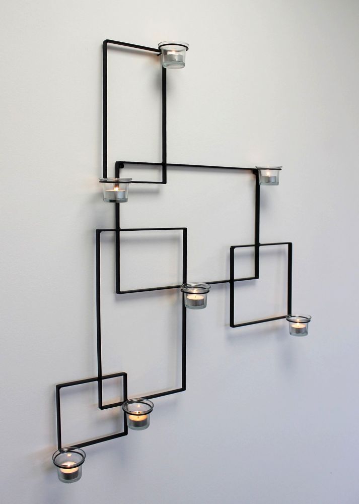 DanDiBo wall tea light holder Alegria metal wall black tea light holder candle holder wall candle holder wall sconce