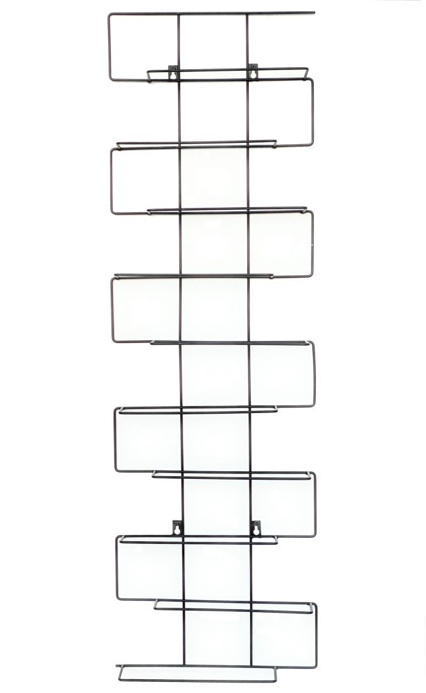 Weinregal Flaschenregal Metall Schwarz Schmal 96136 Wand Flaschenständer Flaschenhalter