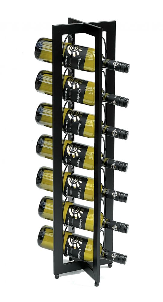 DanDiBo Design Weinregal Metall Schwarz Stehend 96323 X 80 cm Flaschenregal Flaschenständer Flaschenhalter Wein Regal