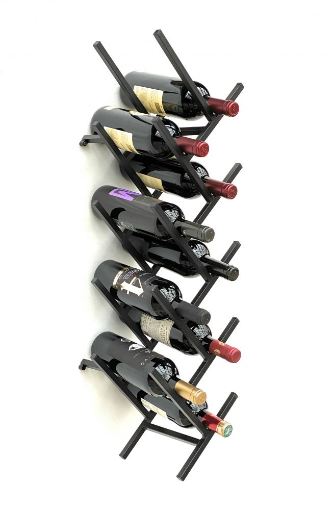 DanDiBo wine rack metal black wall expandable for 9 bottles Acord bottle rack 96277 bottle rack wine bottle holder bottle holder