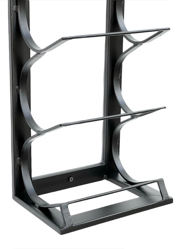 DanDiBo Weinregal Etude Wand & Stand Metall Schwarz 96318 Flaschenständer für 8 Flaschen Flaschenregal Flaschenhalter Weinflaschenregal