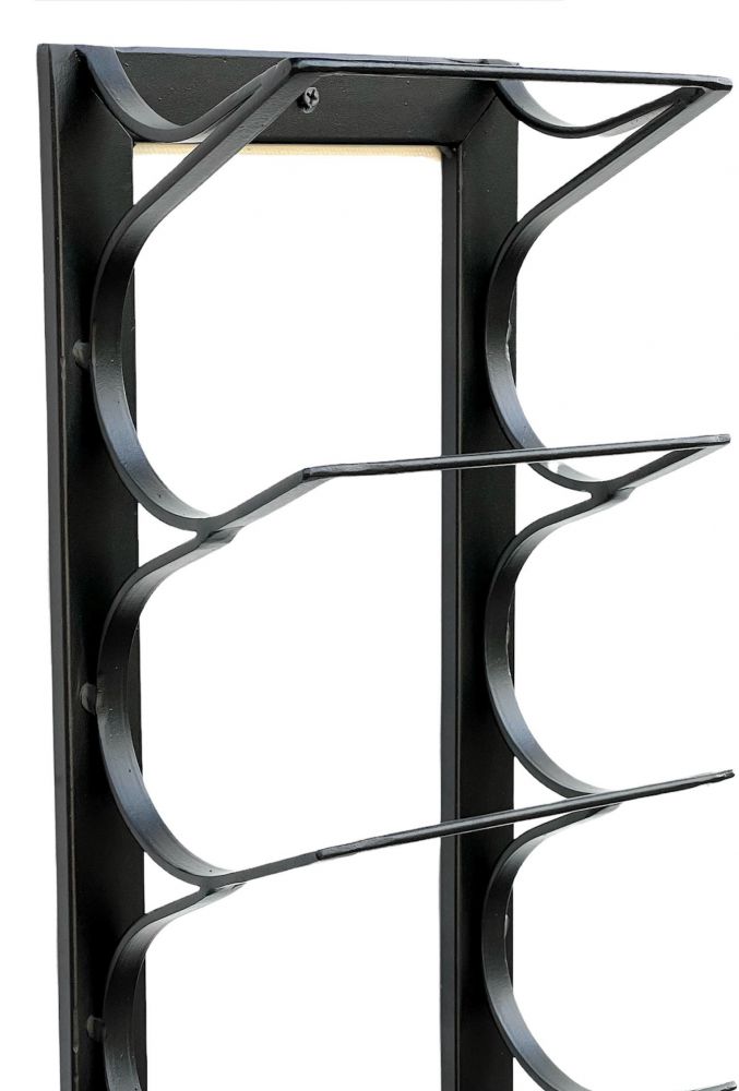 DanDiBo Weinregal Etude Wand & Stand Metall Schwarz 96318 Flaschenständer für 8 Flaschen Flaschenregal Flaschenhalter Weinflaschenregal