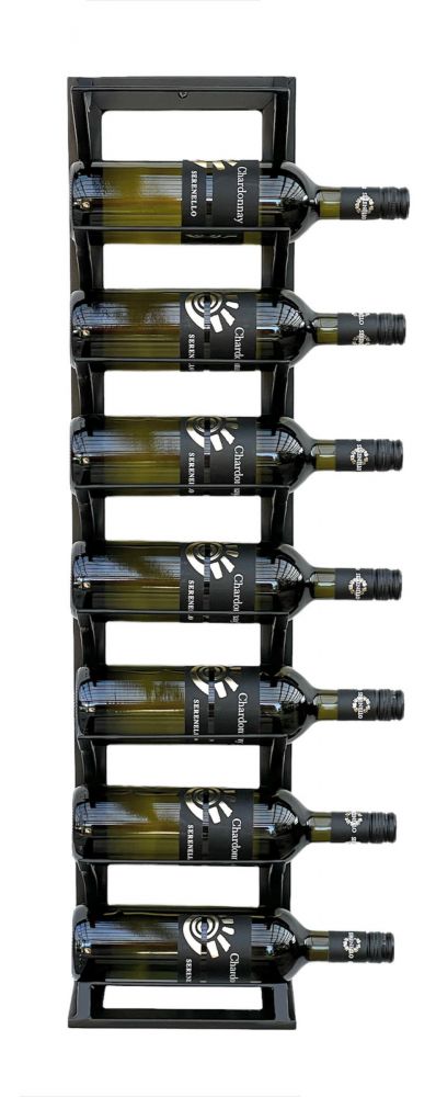DanDiBo Weinregal Etude Wand & Stand Metall Schwarz 96318 Flaschenständer für 8 Flaschen Flaschenregal Flaschenhalter Weinflaschenregal