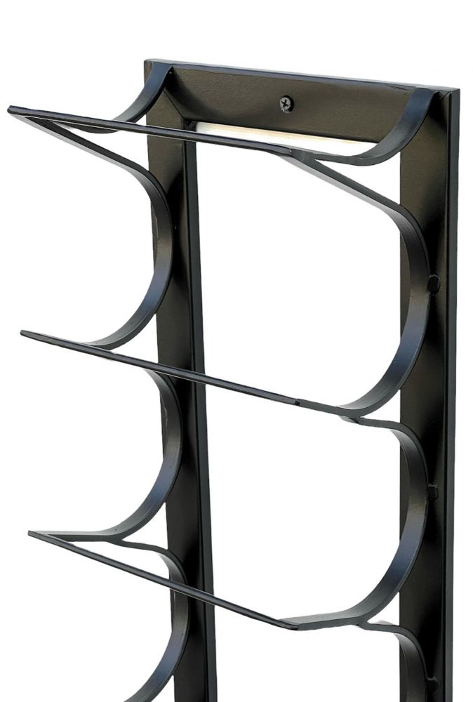 DanDiBo Weinregal Etude Wand & Stand Metall Schwarz 96318 Flaschenständer für 8 Flaschen Flaschenregal Flaschenhalter Weinflaschenregal