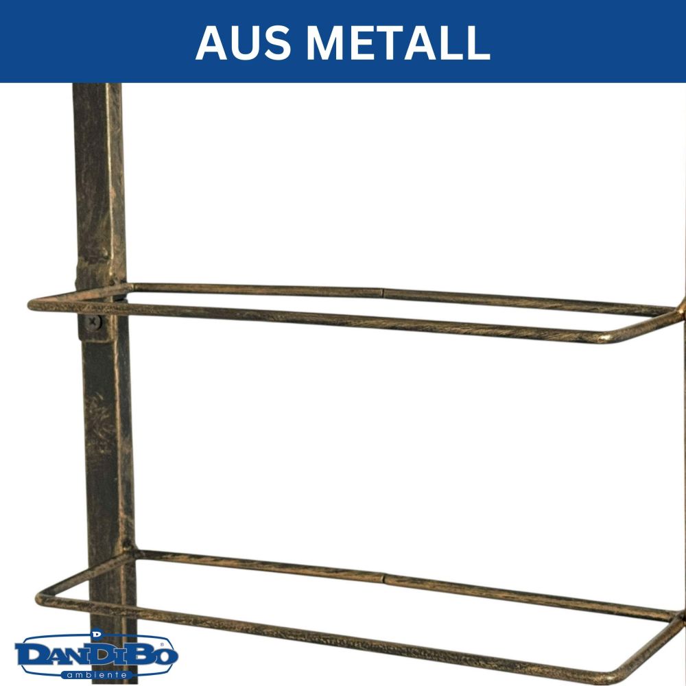 DanDiBo Weinregal Wand Metall Schwarz 240403 Flaschenregal Schmal Wandmontage Wine Rack Weinflaschenhalter Weinhalter Flaschenhalter