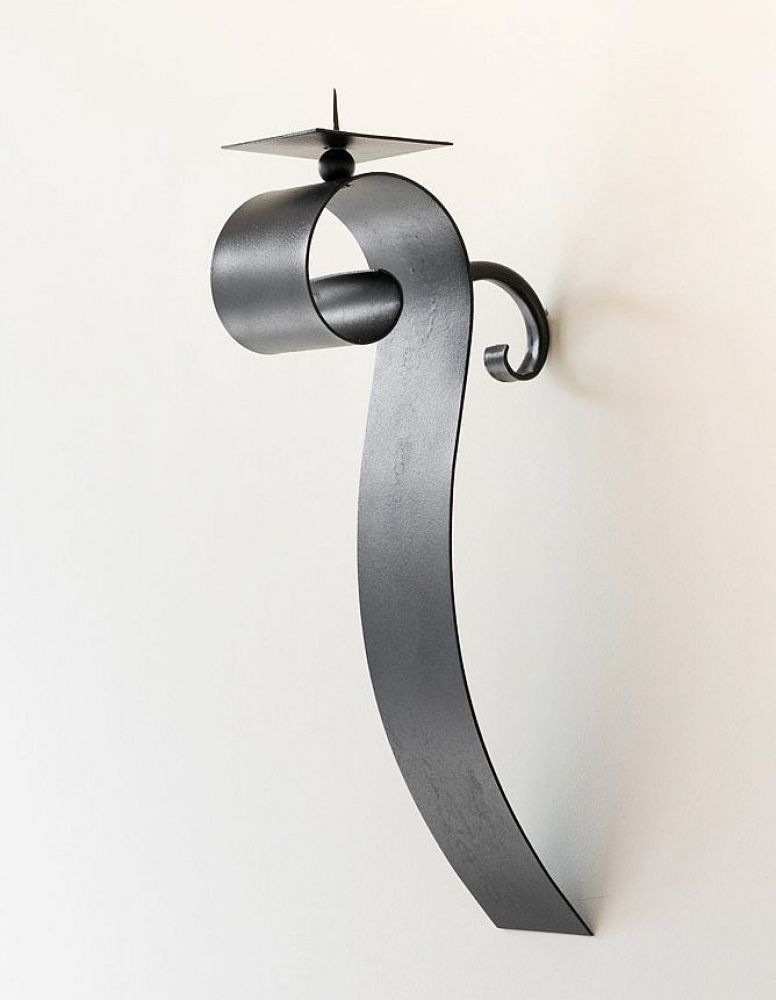 Wall sconce Rocca 31 cm metal wall candle holder Antique candlestick