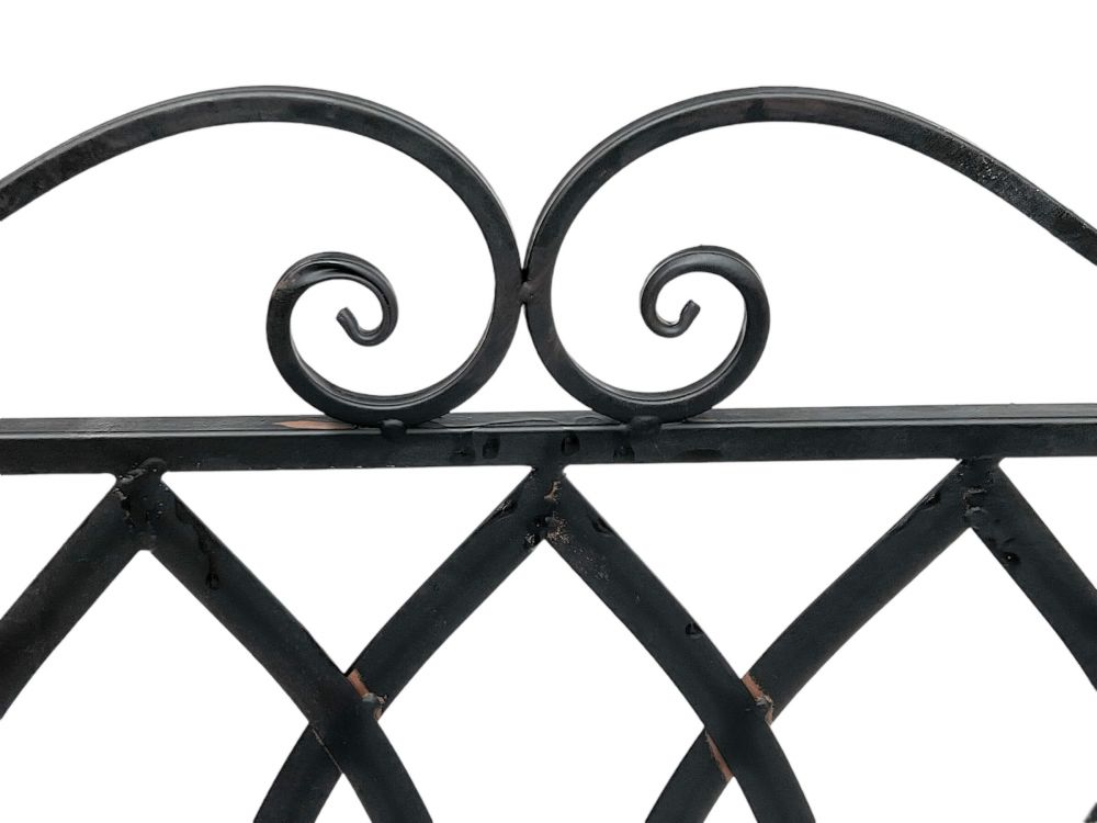 DanDiBo Gartenbank Metall 2 Sitzer Wetterfest Sitzbank Garten Bank Antik 18940 Dunkelbraun Metallbank 120 cm Eisenbank