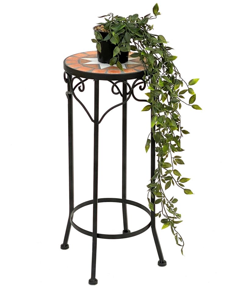 DanDiBo flower stool mosaic round 54 cm flower stand 12011 side table plant stand mosaic table