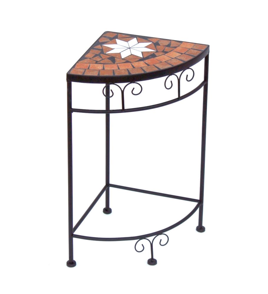 Blumenhocker Merano Mosaik 12013 Blumenständer 52cm Hocker Eckregal Tisch