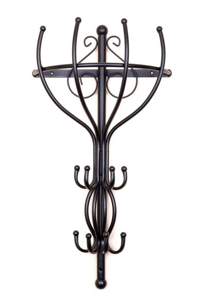 Coat rack Vienno Half-round 66 cm wall coat rack Coat hooks Hooks