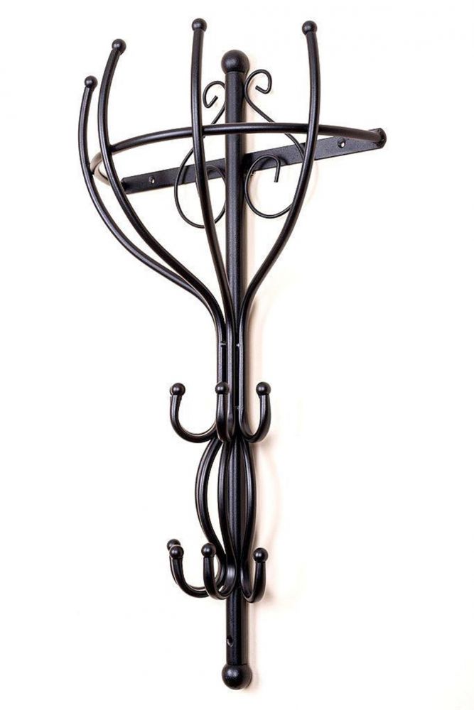 Coat rack Vienno Half-round 66 cm wall coat rack Coat hooks Hooks