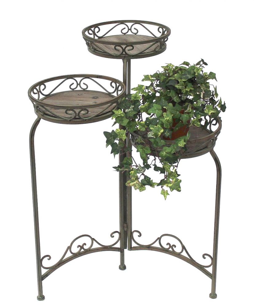Flower steps 11136 "Malega" 72cm Flower stand with 3 Baskets Stool Flower stool