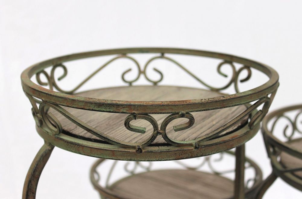 Flower steps 11136 "Malega" 72cm Flower stand with 3 Baskets Stool Flower stool