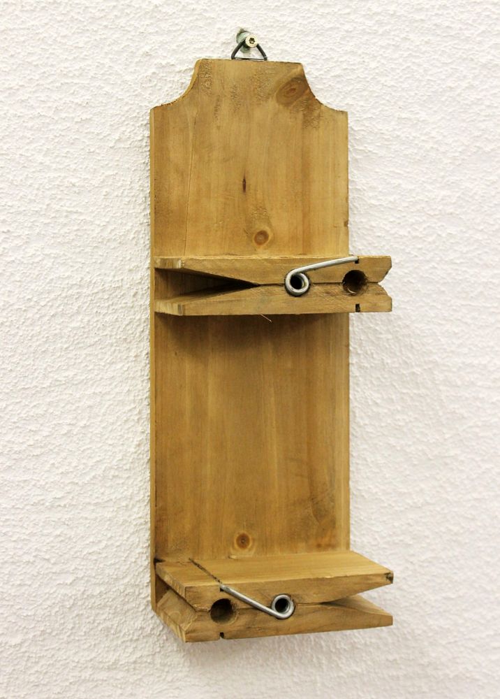 Wandregal 14B460 Setzkasten Wäscheklammer 39cm Wandkonsole Küchenregal Konsole