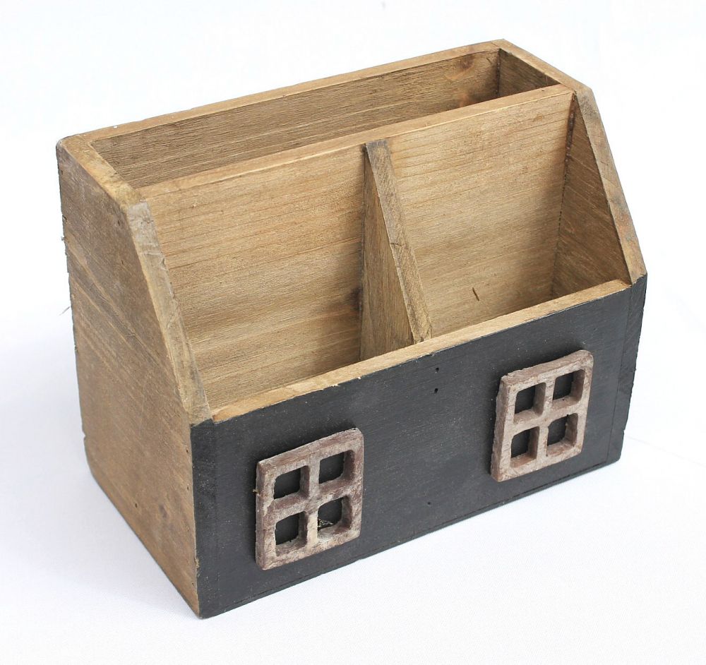 Desk organizer 14B198 Utensilo Letter tray shabby 18,5cm Seedbox Organizer