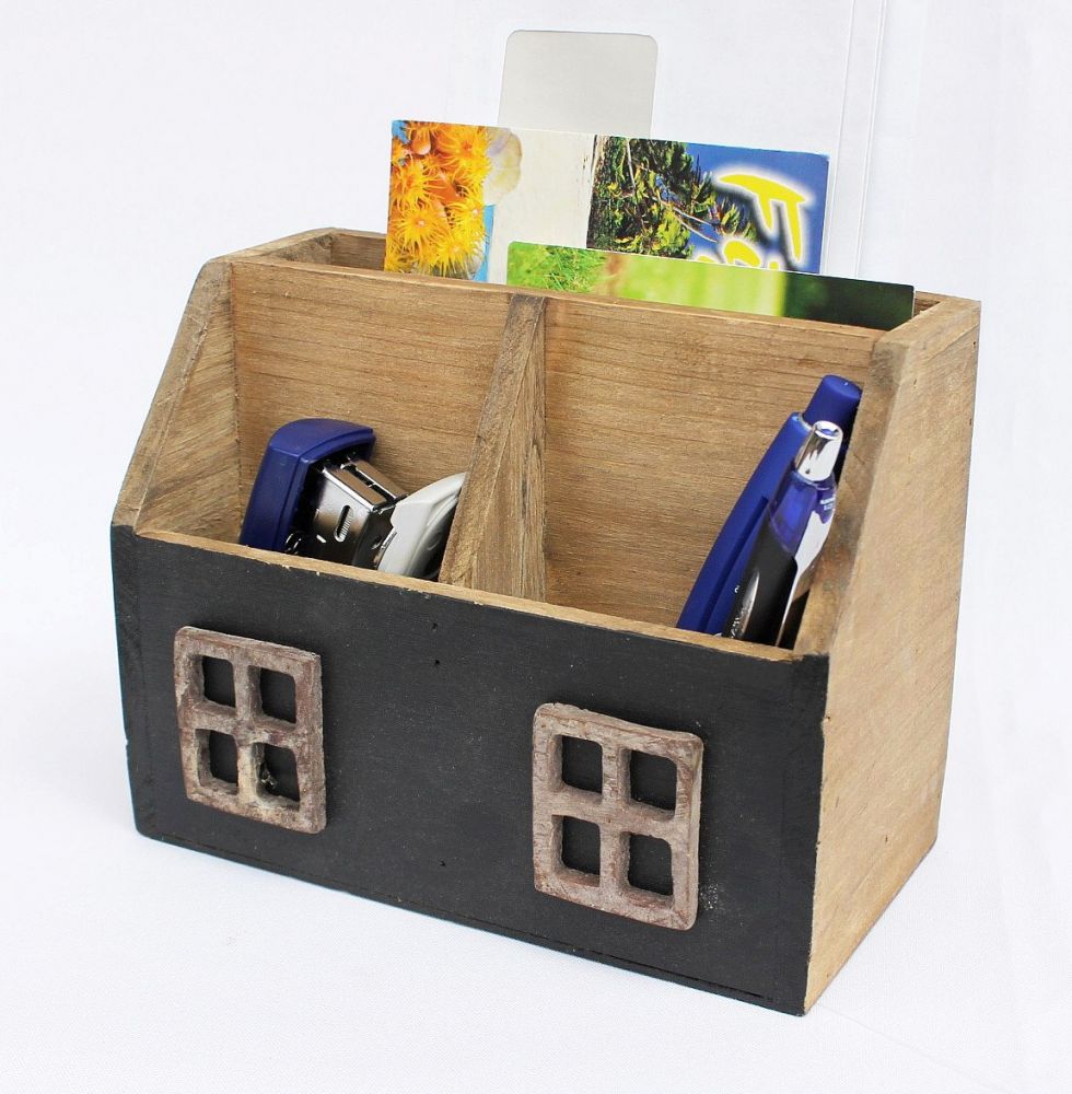 Desk organizer 14B198 Utensilo Letter tray shabby 18,5cm Seedbox Organizer